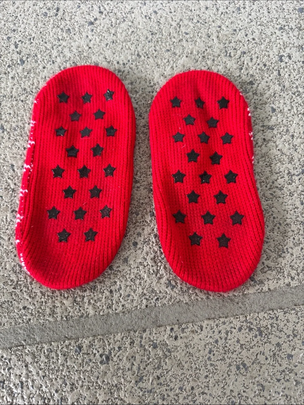 Vintage Y2K Paul Frank red embroidered logo knit Maryjane slipper socks small